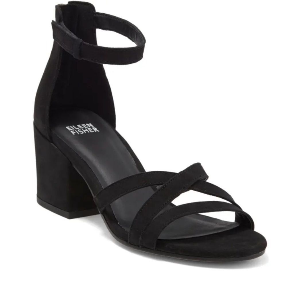 Eileen Fisher Jazzy Block Heel Sandal 7.5